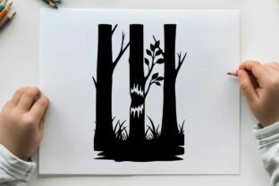 Silhouette of Bare Tree with Roots and G Graphic by sctchcreations ...