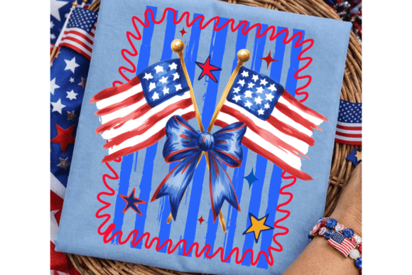 Sweet Land of Liberty, FOJ Png, 4th July Graphic AI Illustrations By Bee.design