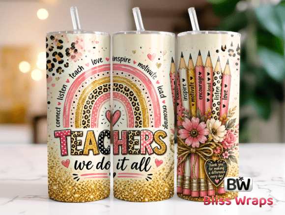 Teacher Tumbler Wrap Sublimation