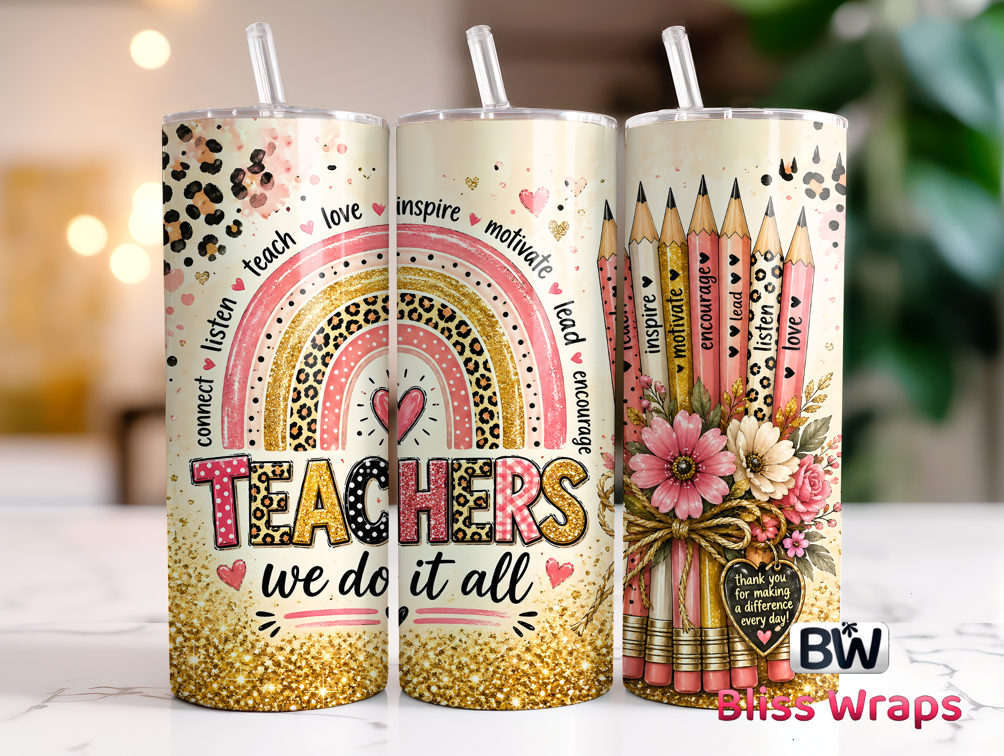 Teacher Tumbler Wrap Sublimation
