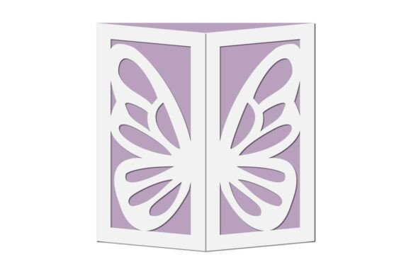 Cut out Buttrfly Gate Fold Square Card