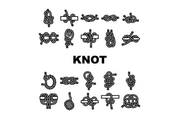 Nautical Knot Marine Ship Icons Set Vect Grafik Symbole Von pikepicture