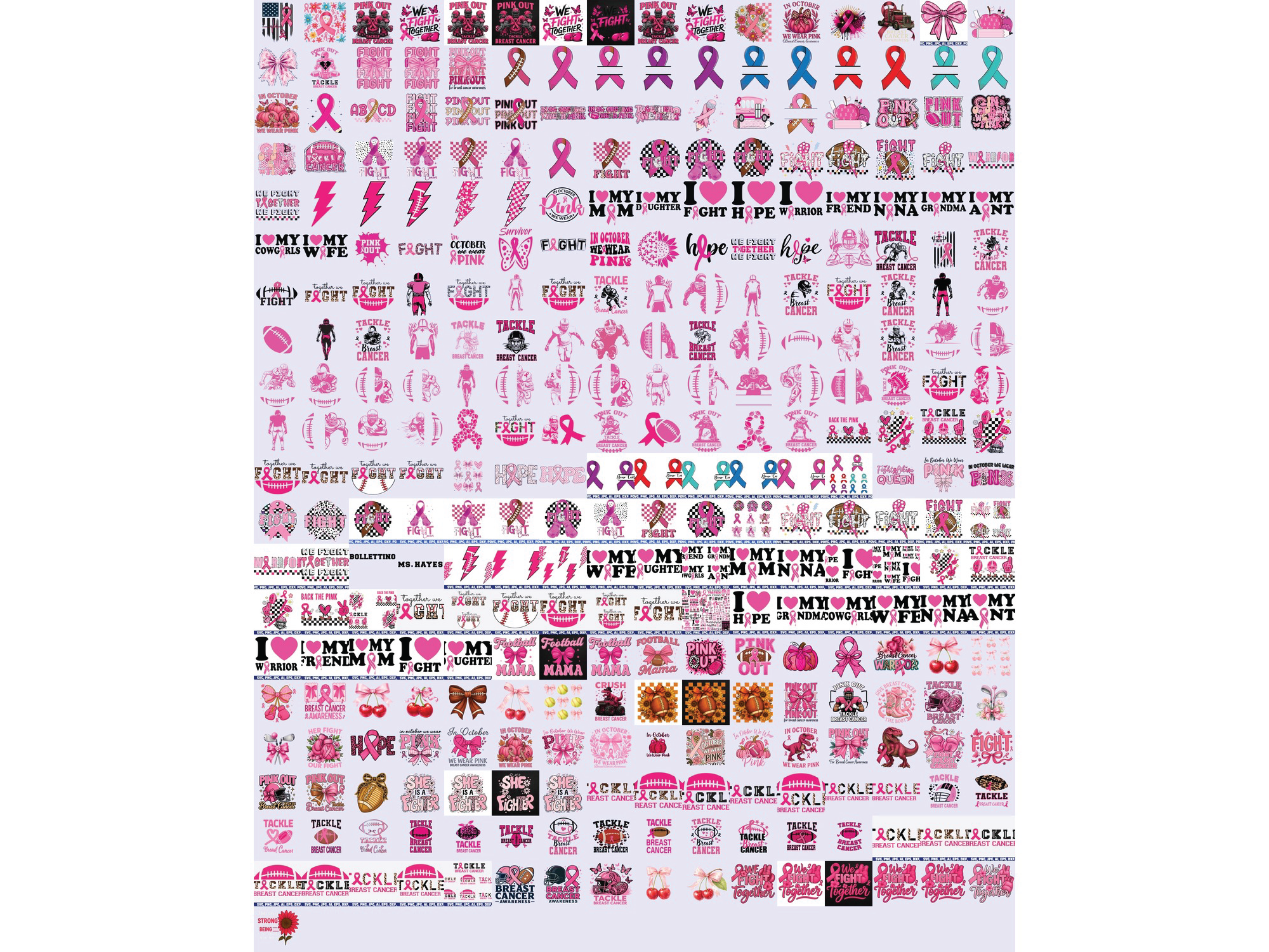321 Breast Cancer We Wear Pink Graphic by Sofiamastery · Creative Fabrica