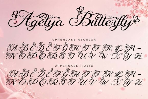 Agetya Butterfly Font - Preview 6