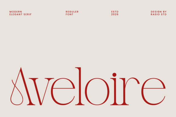 Aveloire Serif Font By product.rasiostudio