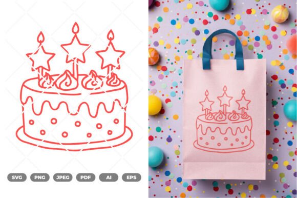 Birthday Cake SVG & Clipart