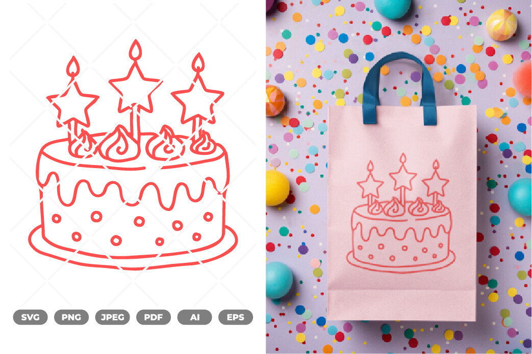 Birthday Cake SVG & Clipart