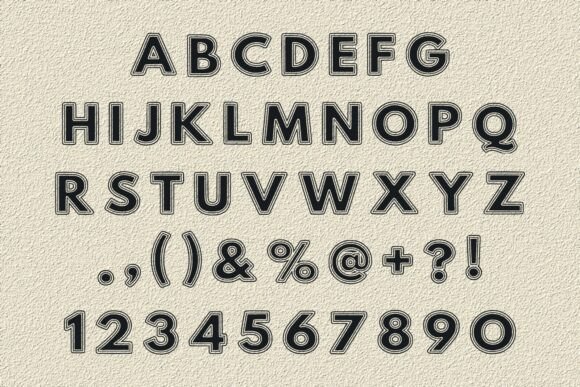 Bold Block Font - Preview 3