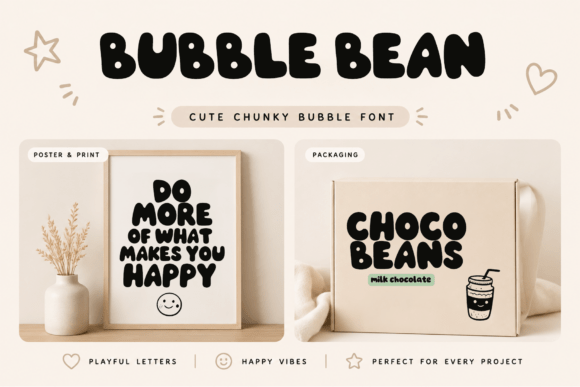 Bubble Bean Font - Preview 2