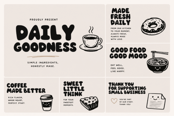 Bubble Bean Font - Preview 6