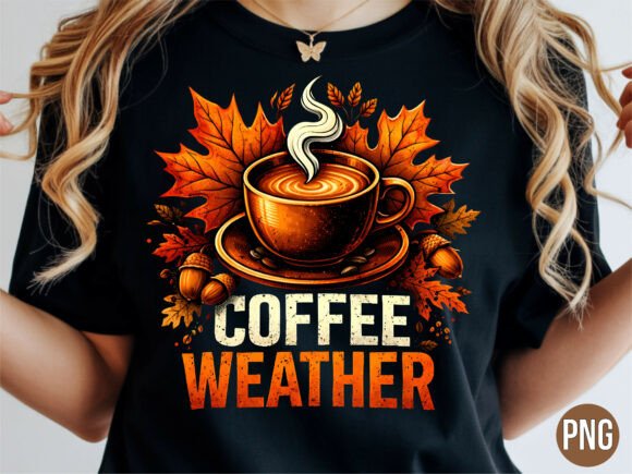 Cozy Coffee Weather Autumn Maple Leaf PN