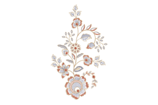 Creative Flowers Embroidery Design