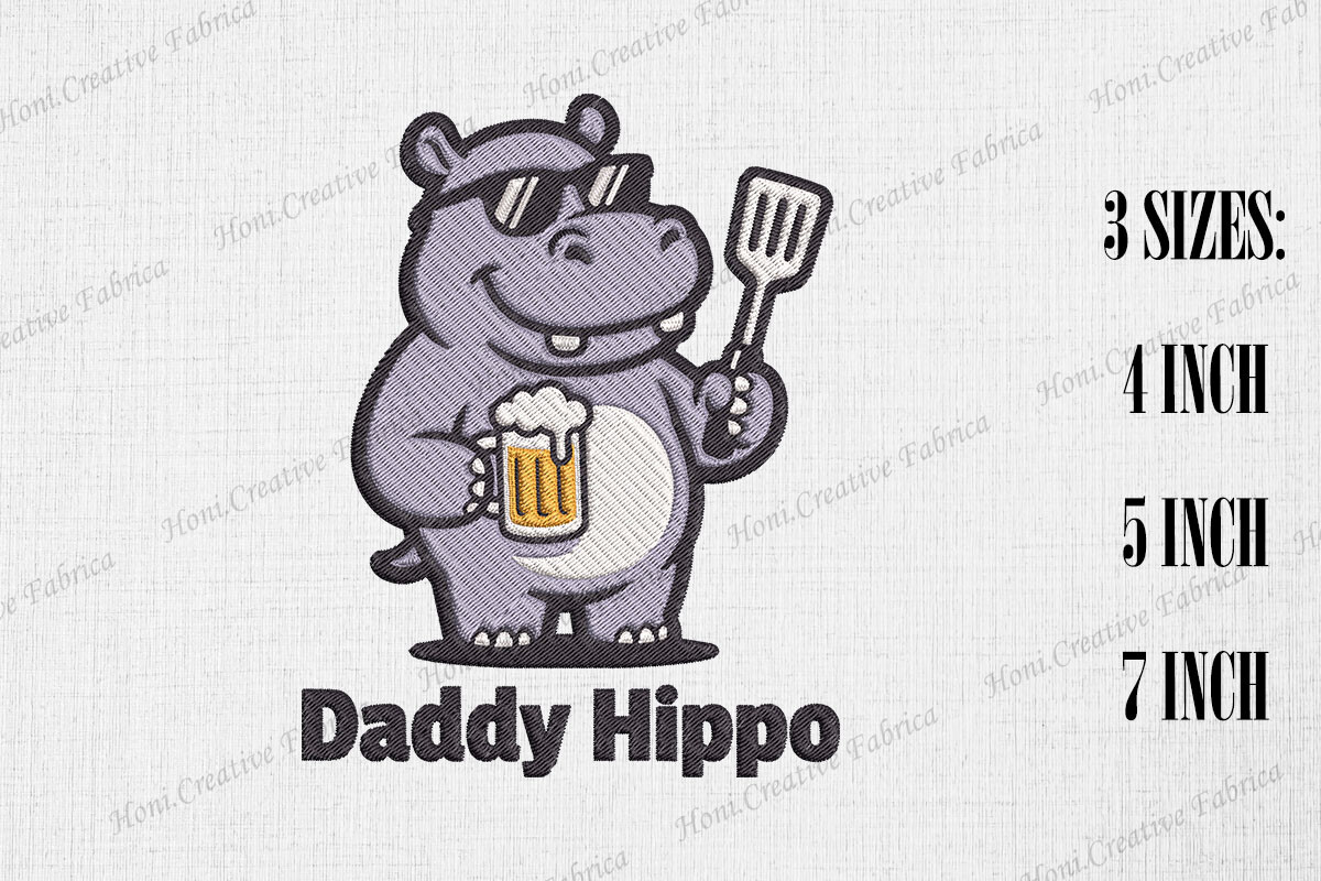 Daddy Hippo Happy Father's Day