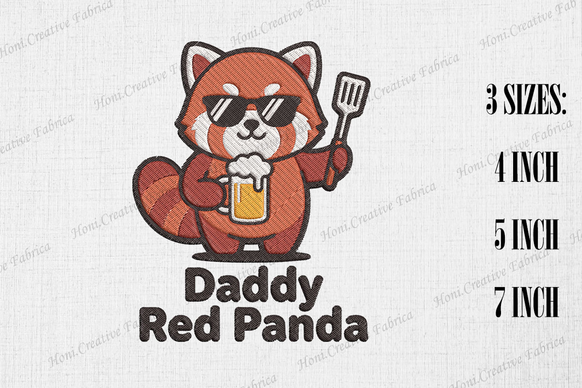 Daddy Red Panda Happy Father's Day