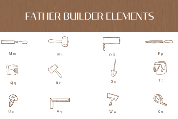 Father Builder Elements Font - Preview 2