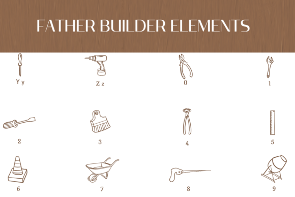 Father Builder Elements Font - Preview 3