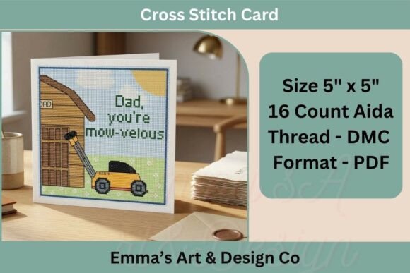 Father’s Day Cross Stitch Card