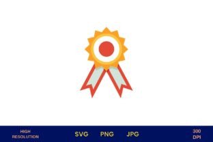 Golden Ribbon Icon Recognition Award Graphic by designcrafts · Creative ...