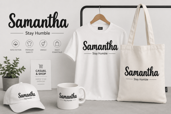 Handlettering Font PNG with transparent background - Preview 2