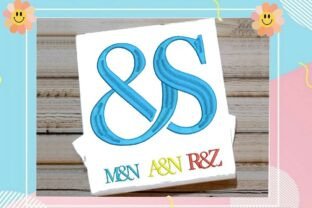 Interlocking Initials S R Interlocking Ampersand Letter S Monogram · Creative Fabrica