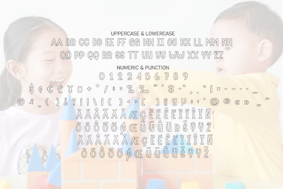 Kinder Children Font PNG with transparent background - Preview 5