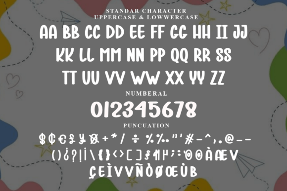 Kinder Rainy Font PNG with transparent background - Preview 3