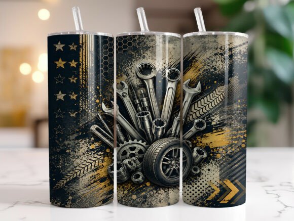 Mechanic 20oz Tumbler Wraps Sublimation