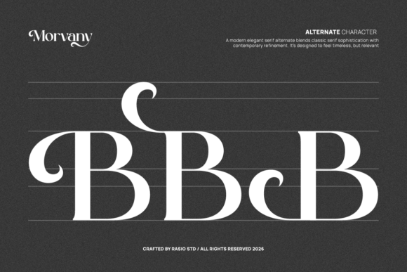 Morvany Font PNG with transparent background - Preview 6