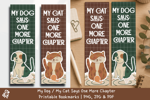 My Dog & Cat One More Chapter Bookmarks