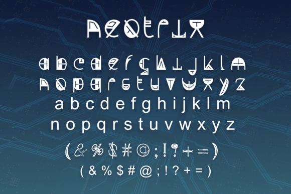 Neotrix Font PNG with transparent background - Preview 5