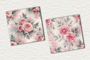 Pink Roses Shabby Chic Pattern Graphic by Creative Design · Creative ...
