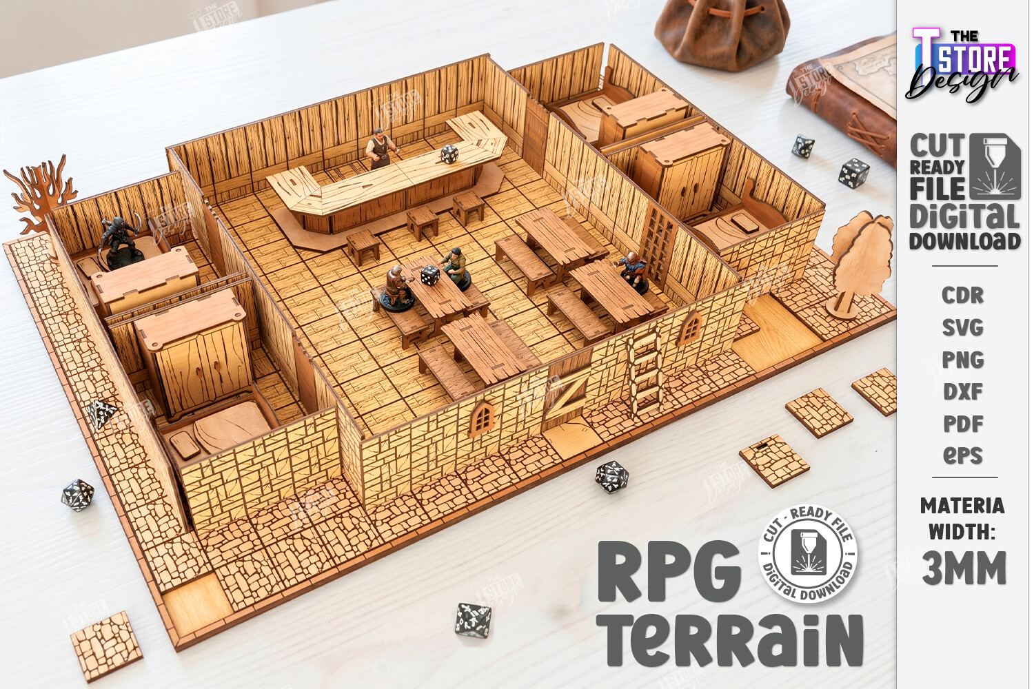 RPG Terrain and Miniature Building Laser