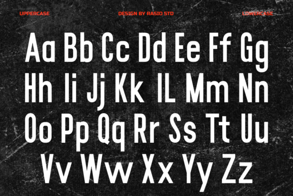 Roloker Font PNG with transparent background - Preview 1