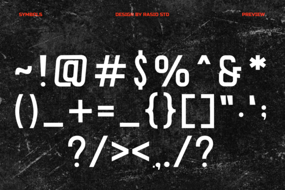 Roloker Font PNG with transparent background - Preview 3