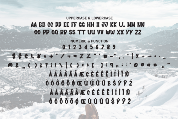 Snow Vibes Font PNG with transparent background - Preview 6