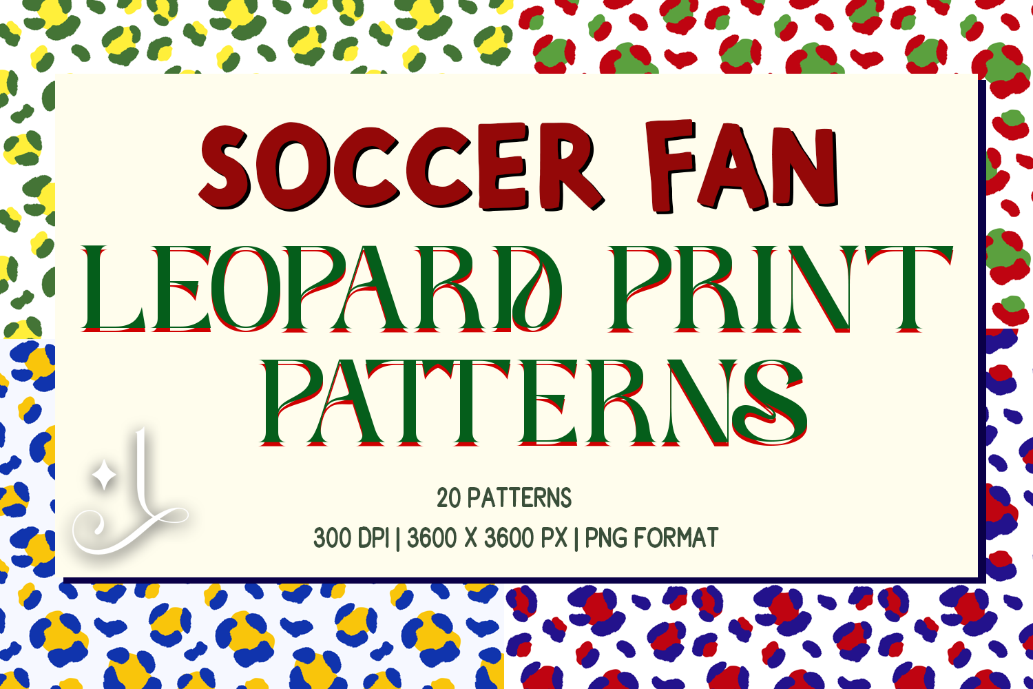 Soccer Fan Leopard Print Patterns Graphic by La Oliveira · Creative Fabrica