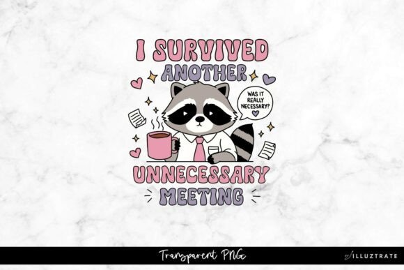 Unnecessary Meeting Sticker PNG Graphic by illuztrate · Creative Fabrica