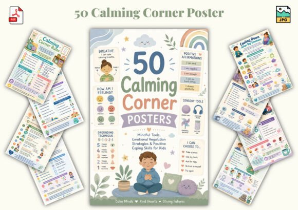 50 Calming Corner Poster