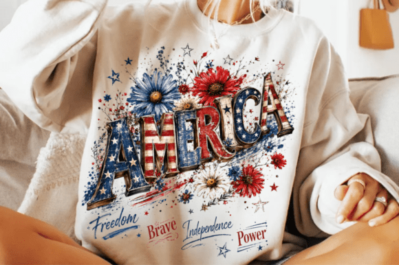 America Faith Png, Patriotic USA Png Grafica Design di T-shirt Di Sun.Svg