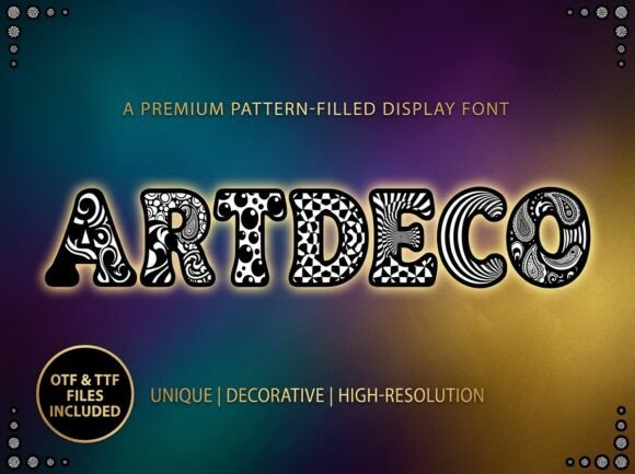 Artdeco Font - Preview 1