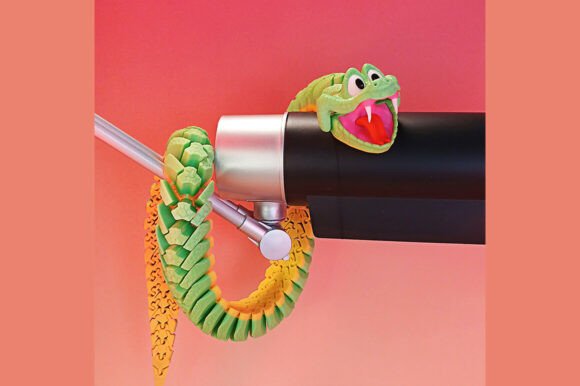 Articulated Snake Flexible 3D Print Toy Model - Image 4