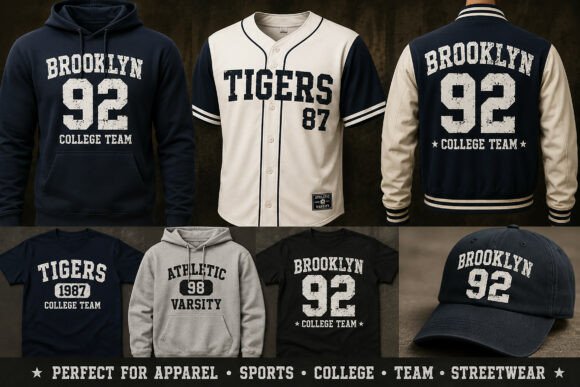 Athletic Varsity Font - Preview 3