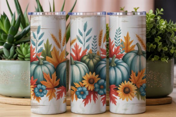 Autumn Harvest Teal Pumpkin 20oz Tumbler