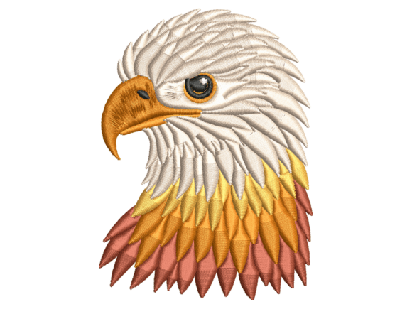 Bald Eagle Portrait Embroidery