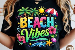 Beach Vibes Summer Holiday Palm PNG Graphic by DIGITAL HIVE · Creative ...