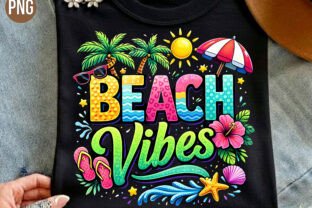 Beach Vibes Summer Holiday Palm PNG Graphic by DIGITAL HIVE · Creative ...