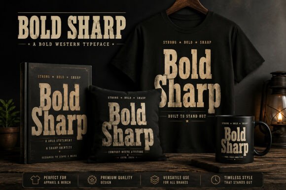 Bold Sharp Font - Preview 1