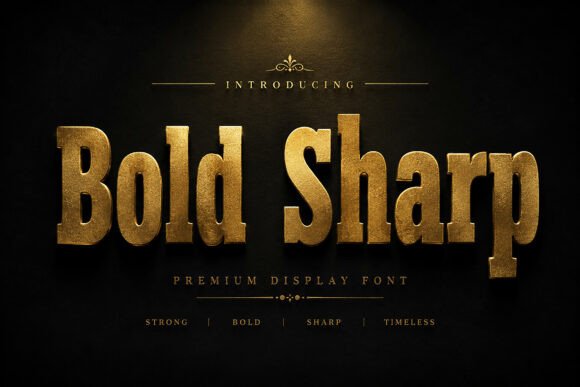 Bold Sharp Font - Preview 6