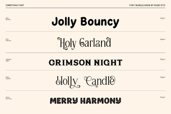 Christmas Bundle Font - Preview 1