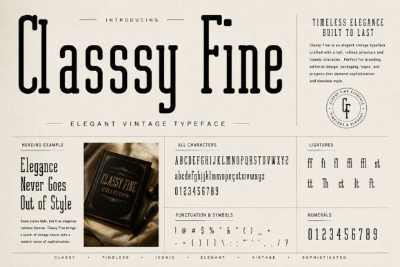 Classy Fine Font - Preview 1